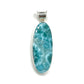 Sterling Silver Oval Larimar Pendants
