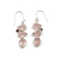 Teardrop Rose Quartz & Tourmaline Earrings