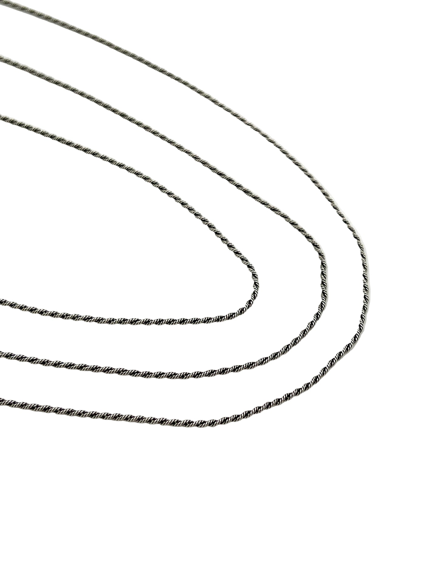 Sterling Thai Twisted Rope Chains