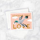 Carrier Pigeon Greeting Card