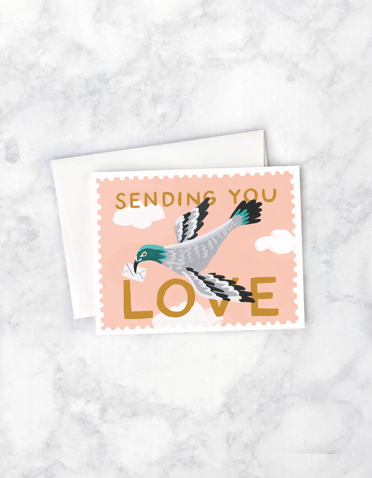 Carrier Pigeon Greeting Card