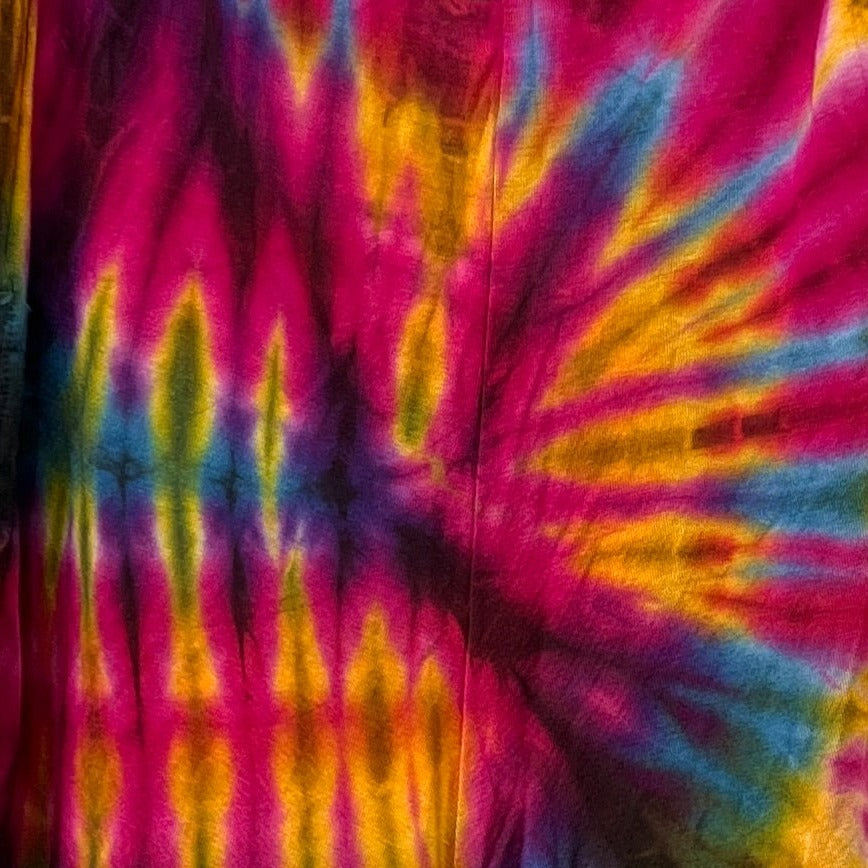 Tie Dyed Backless Body Suit with Hoodie