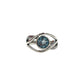 Wavy Blue Topaz Ring