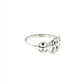 Sterling Silver Framed Triple Ankh Ring