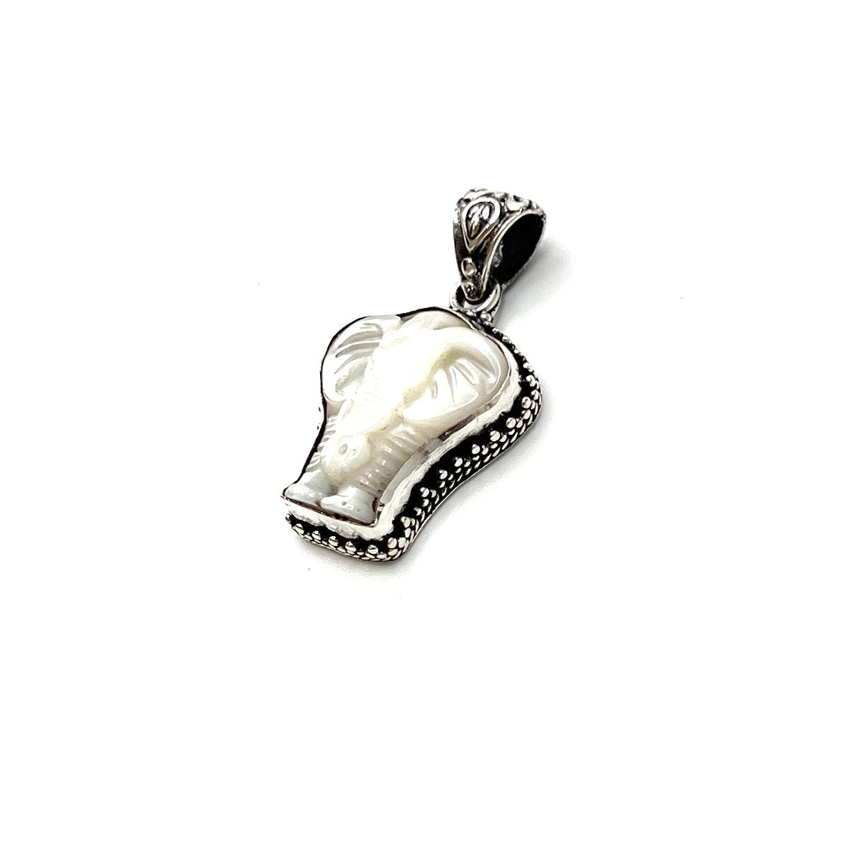 Mother of Pearl Elephant Pendant