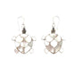 Sterling Silver Mother of Pearl Sea Turtle Earrings