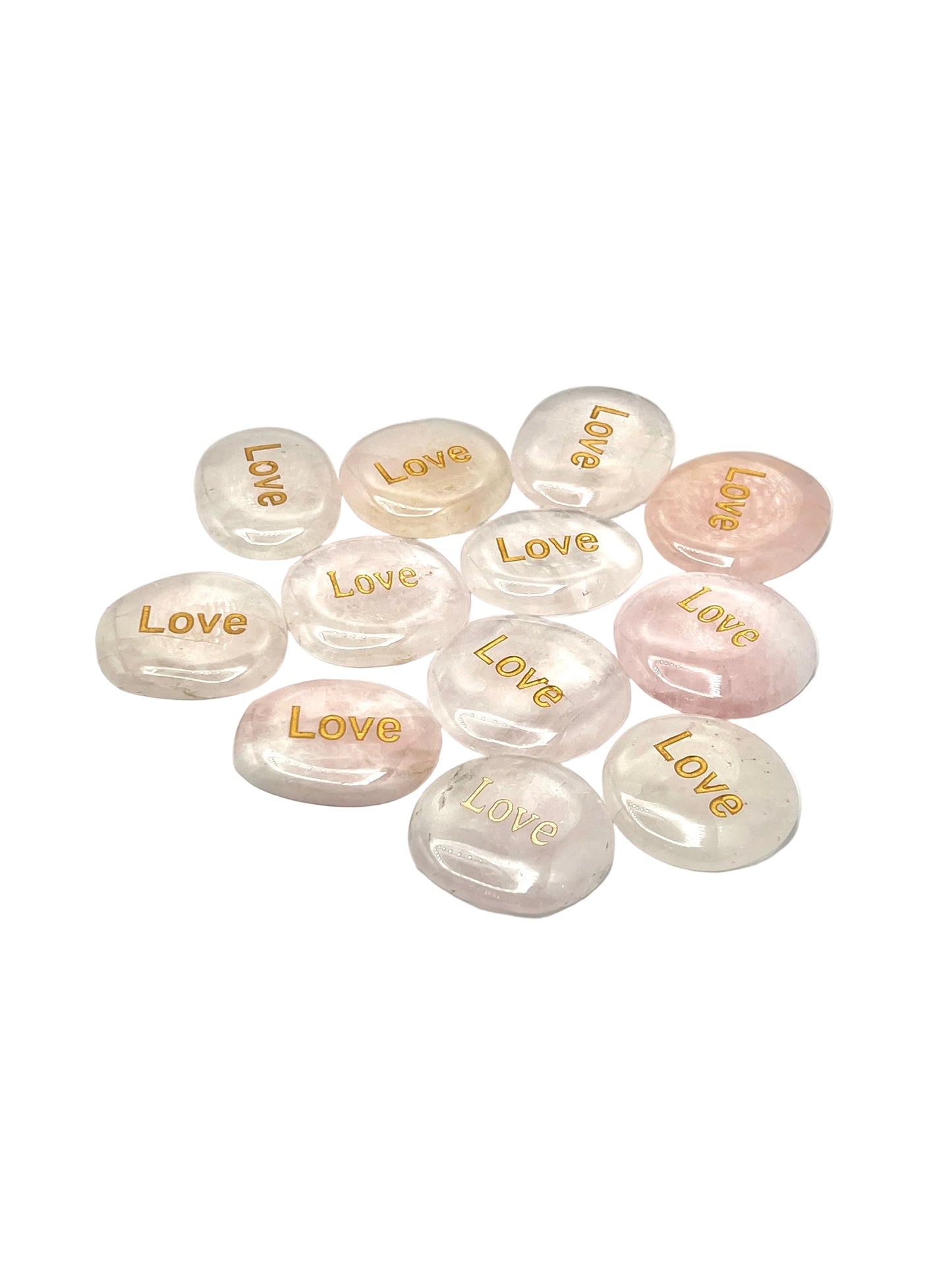 Love Rose Quartz Palm Stone