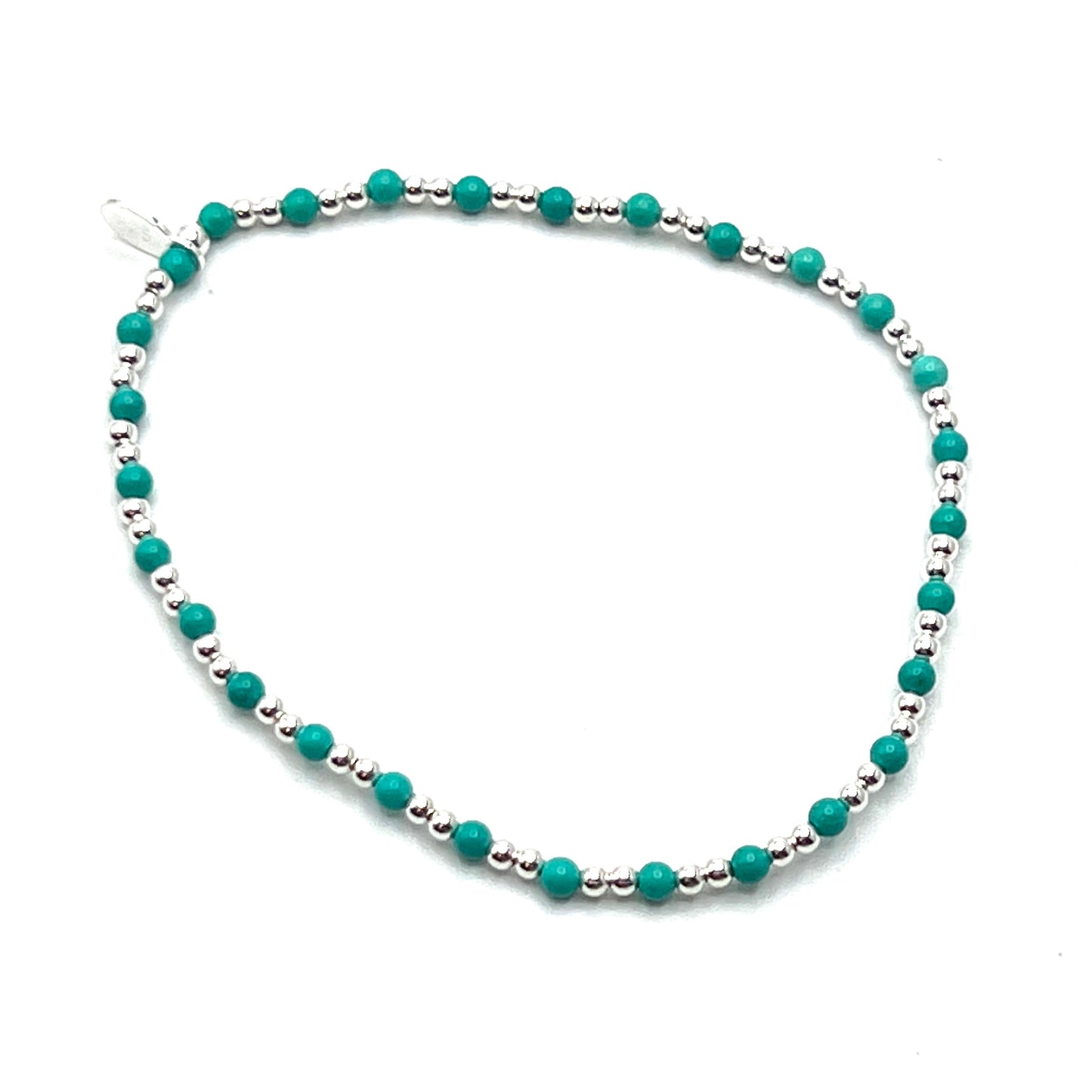 Sterling Silver Turquoise Beaded Bracelets