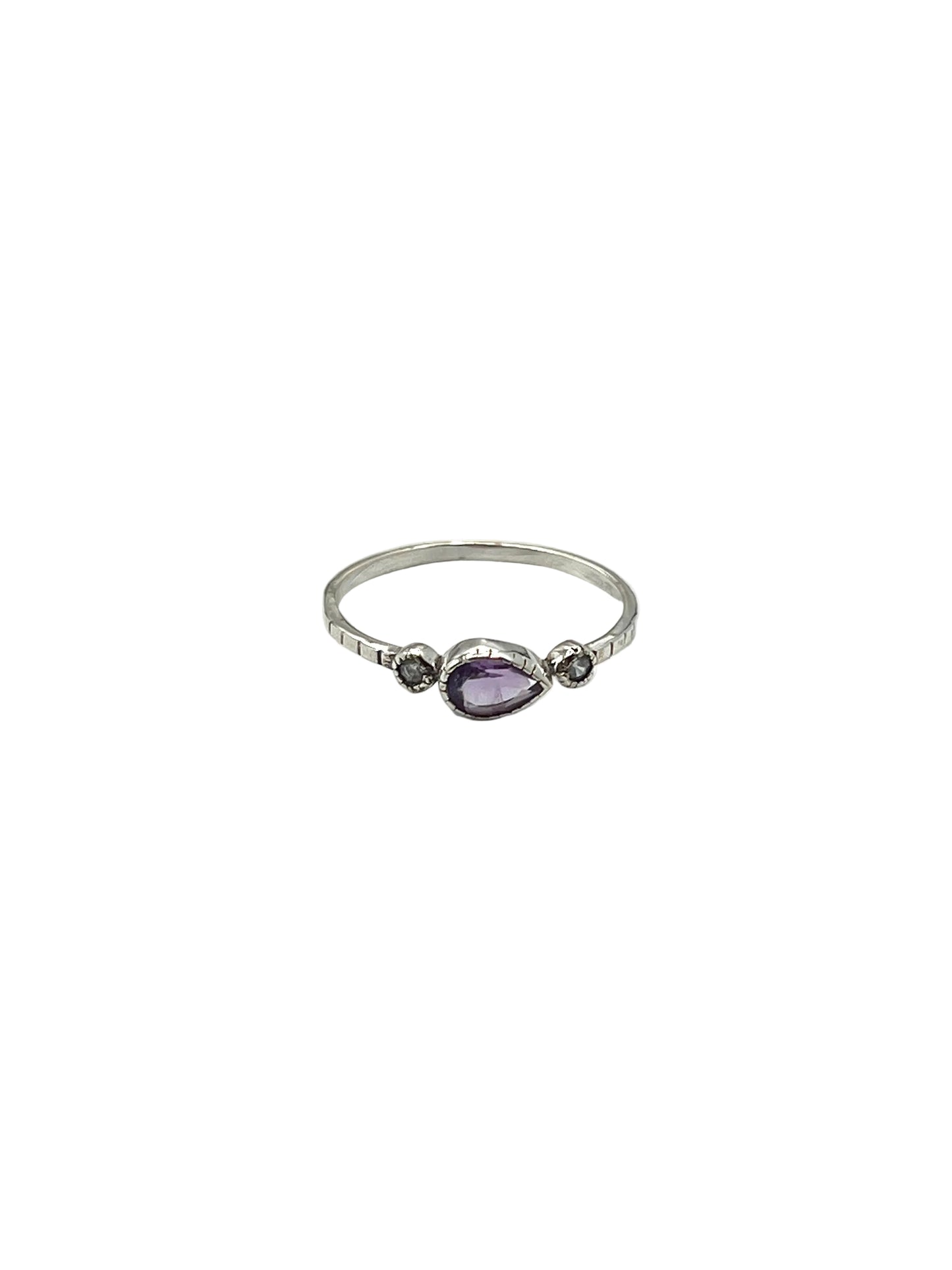 Teardrop Gemstone Rings