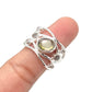 Sterling Silver Multi Gemstone Wavy Wrap Rings