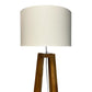Teak Triangular Floor Lamp