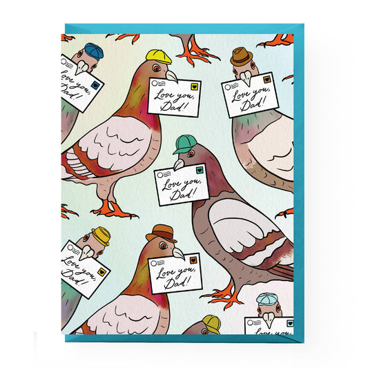 Pigeon Father's Day Card