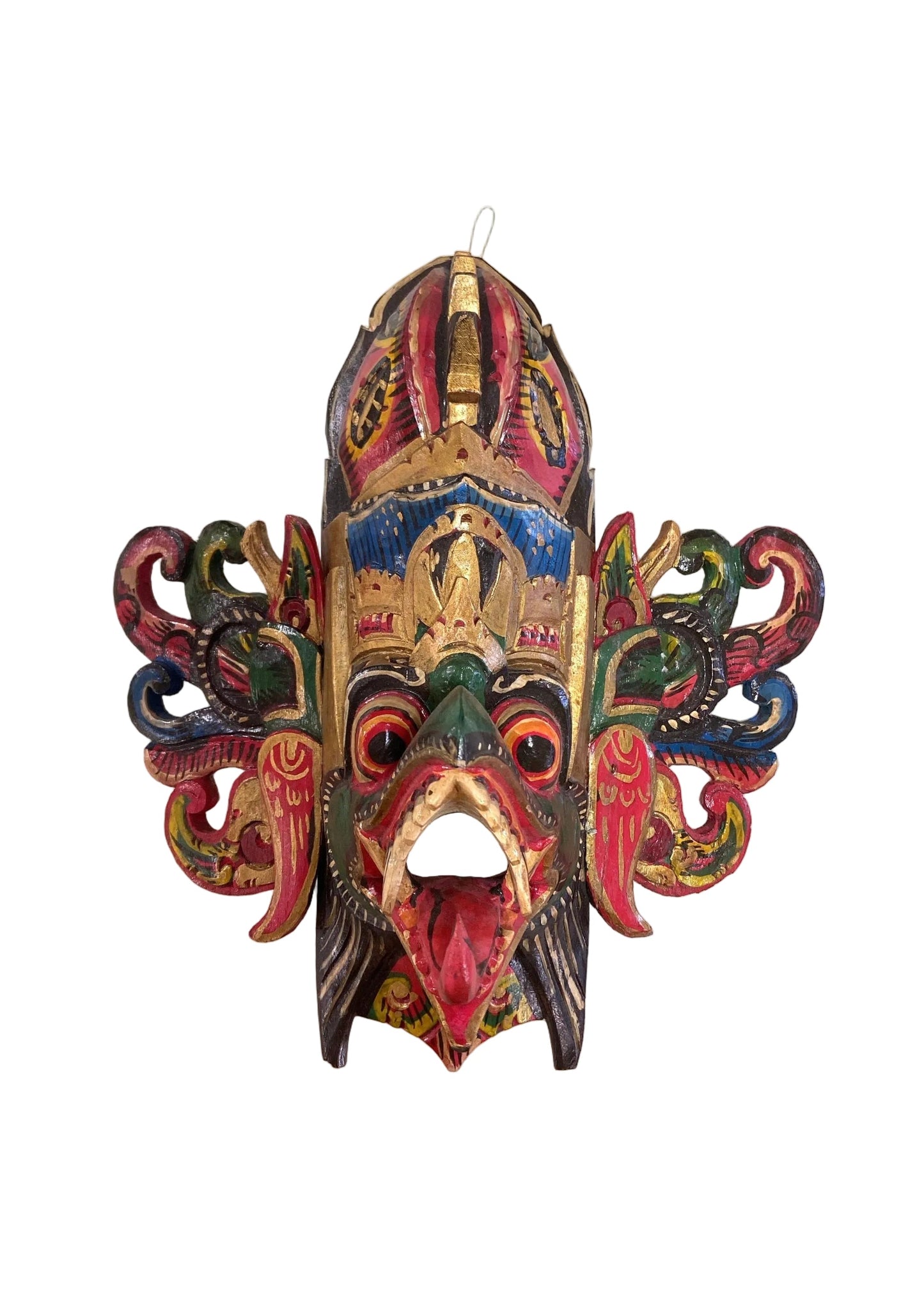 Hand Carved & Painted Garuda Masks