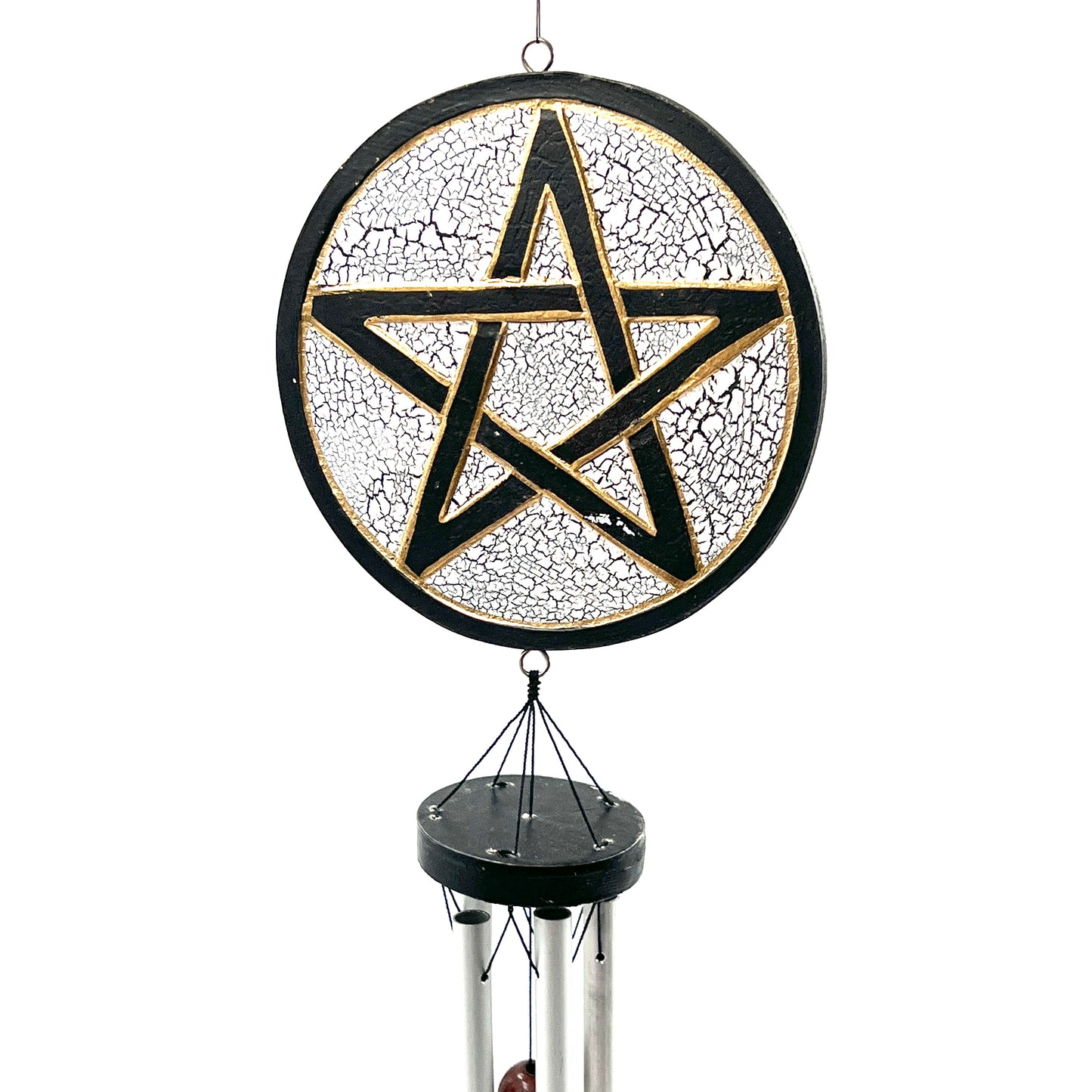 Pentacle Painted Wind Chime