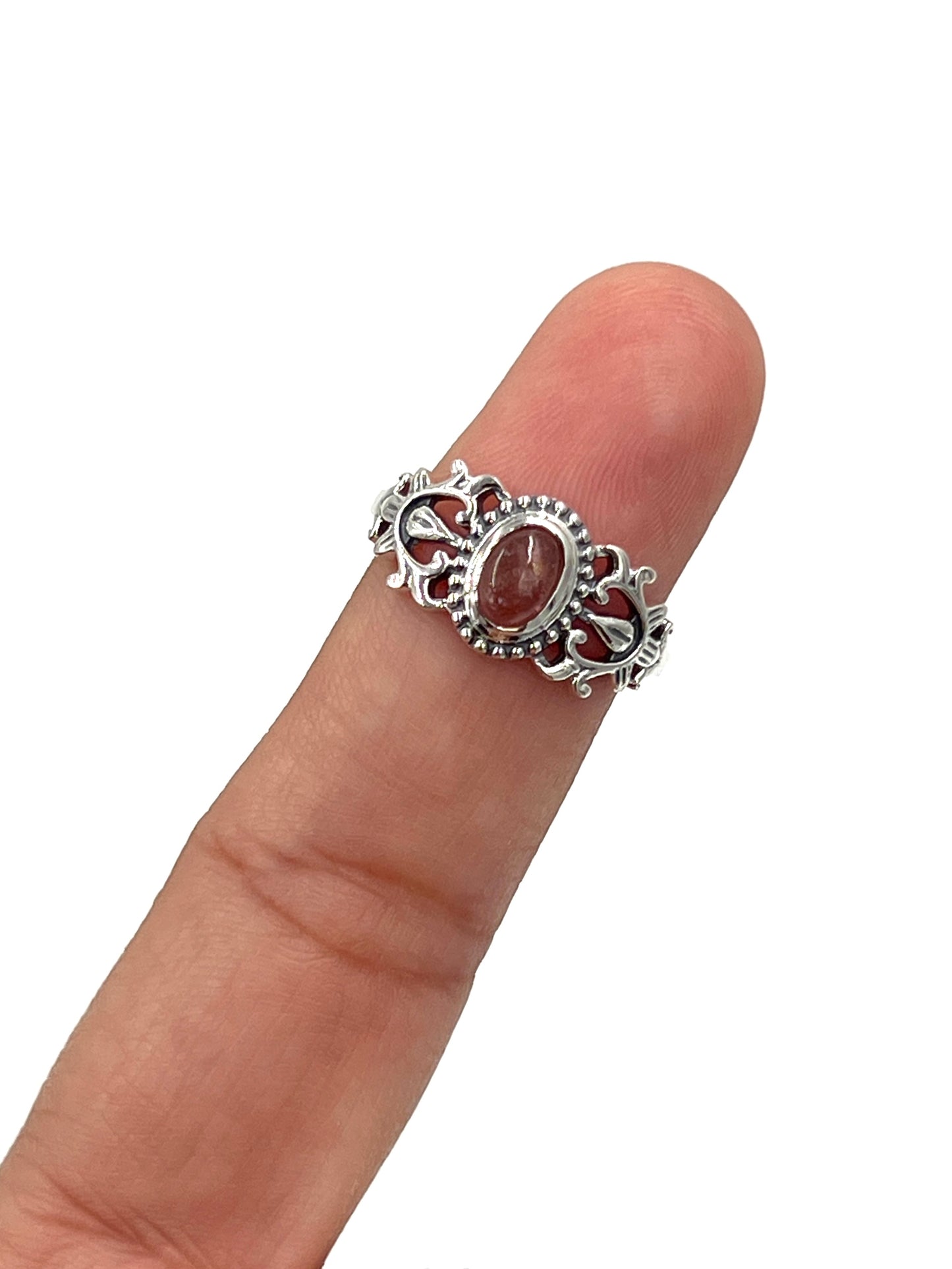 Pink Tourmaline Garden Ring