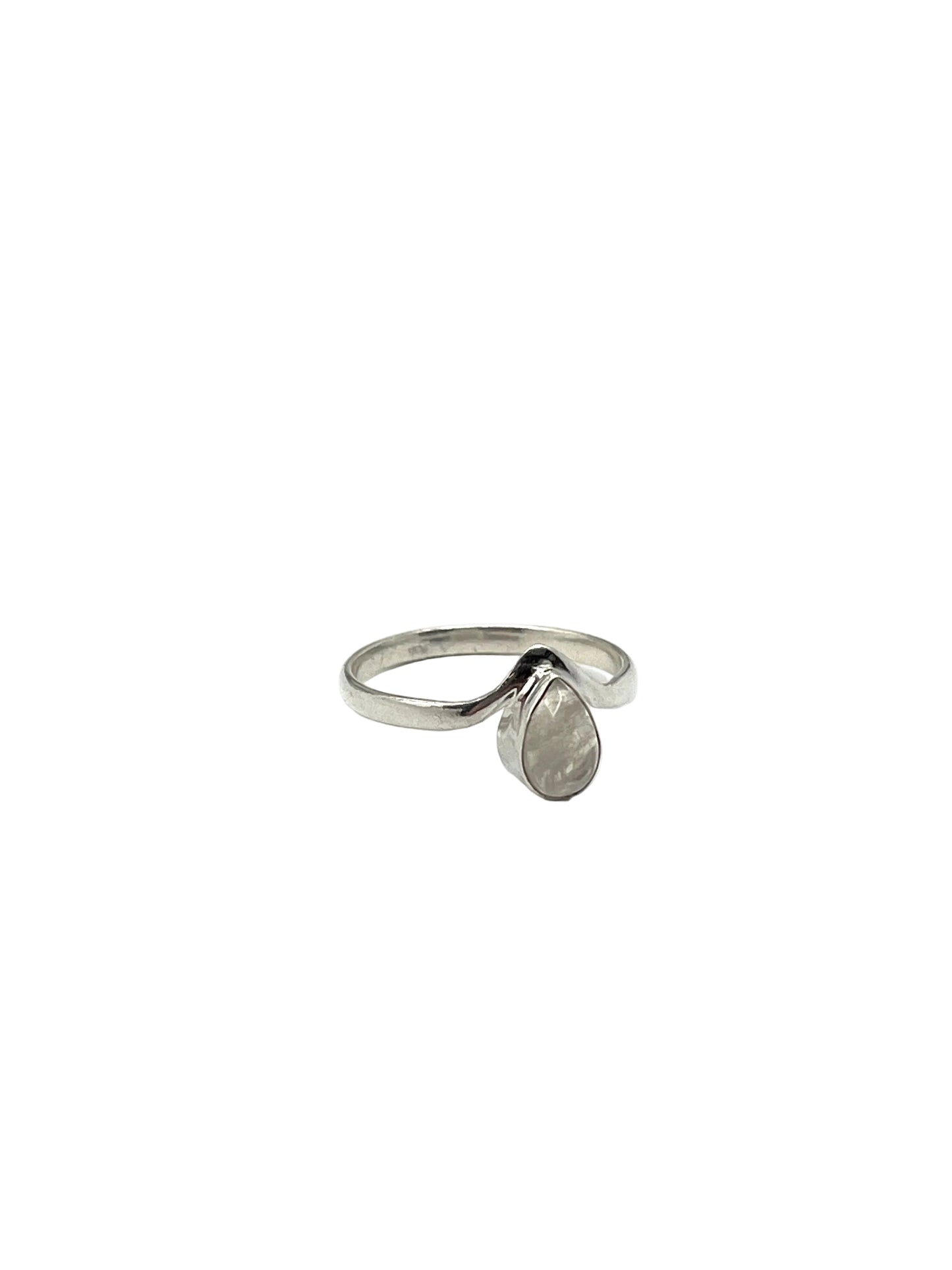 Teardrop Crown Gemstone Rings