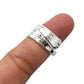 Sterling Silver Hammered Wrap Ring
