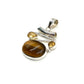 Sterling Silver Tri Gemstone Pendants