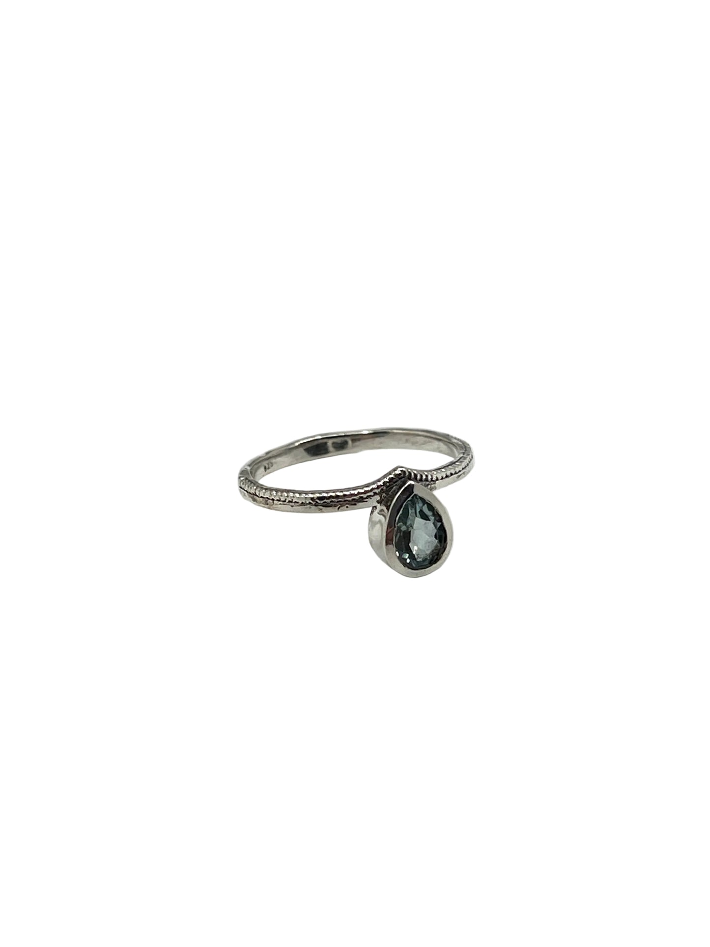 Teardrop Gemstone Rings