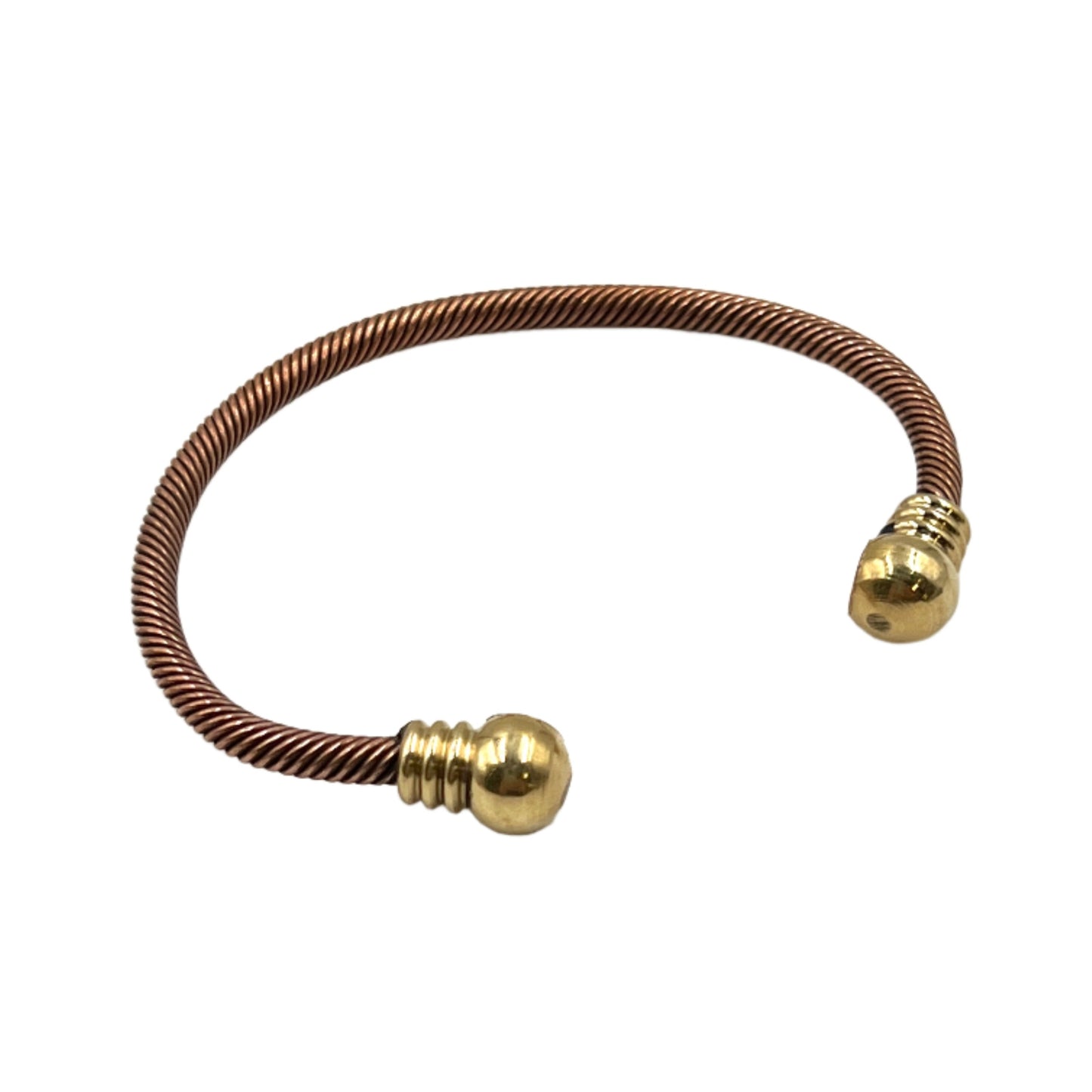 Thin Rope w/ Ball Copper Magnetic Bracelet