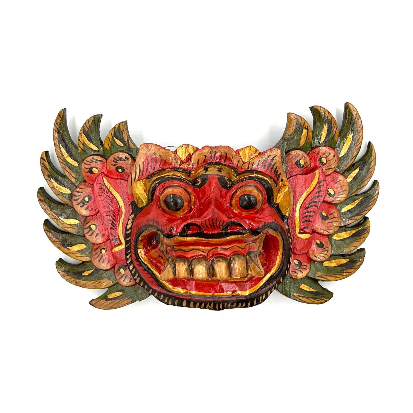 Hand Carved & Painted Bomo Barong Masks