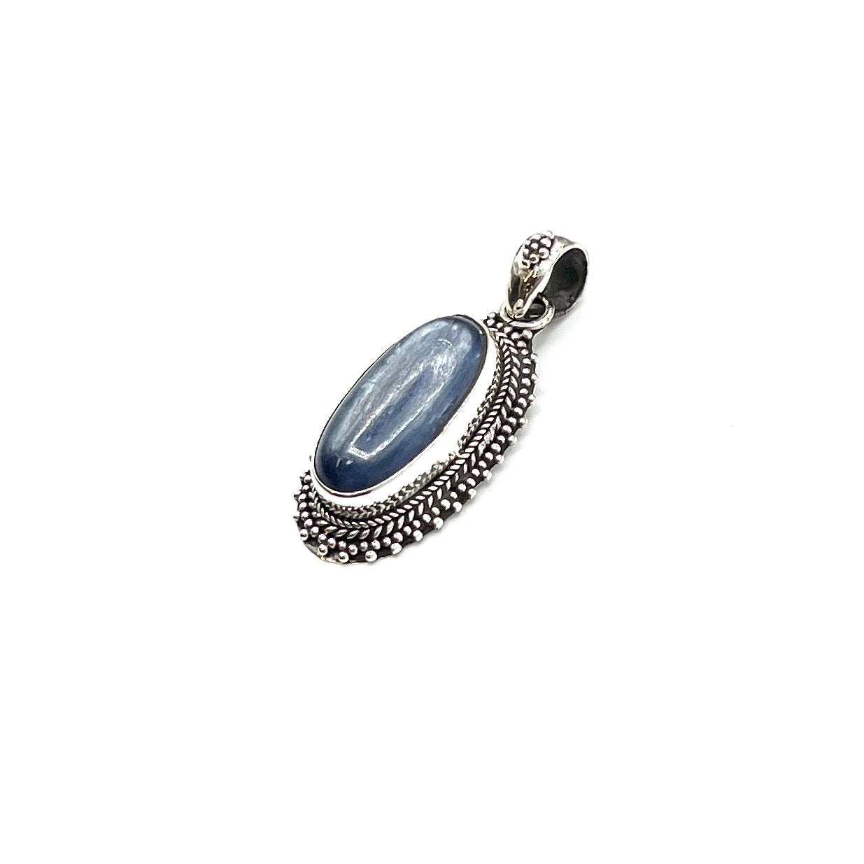 Sterling Silver Kyanite Oval Pendants