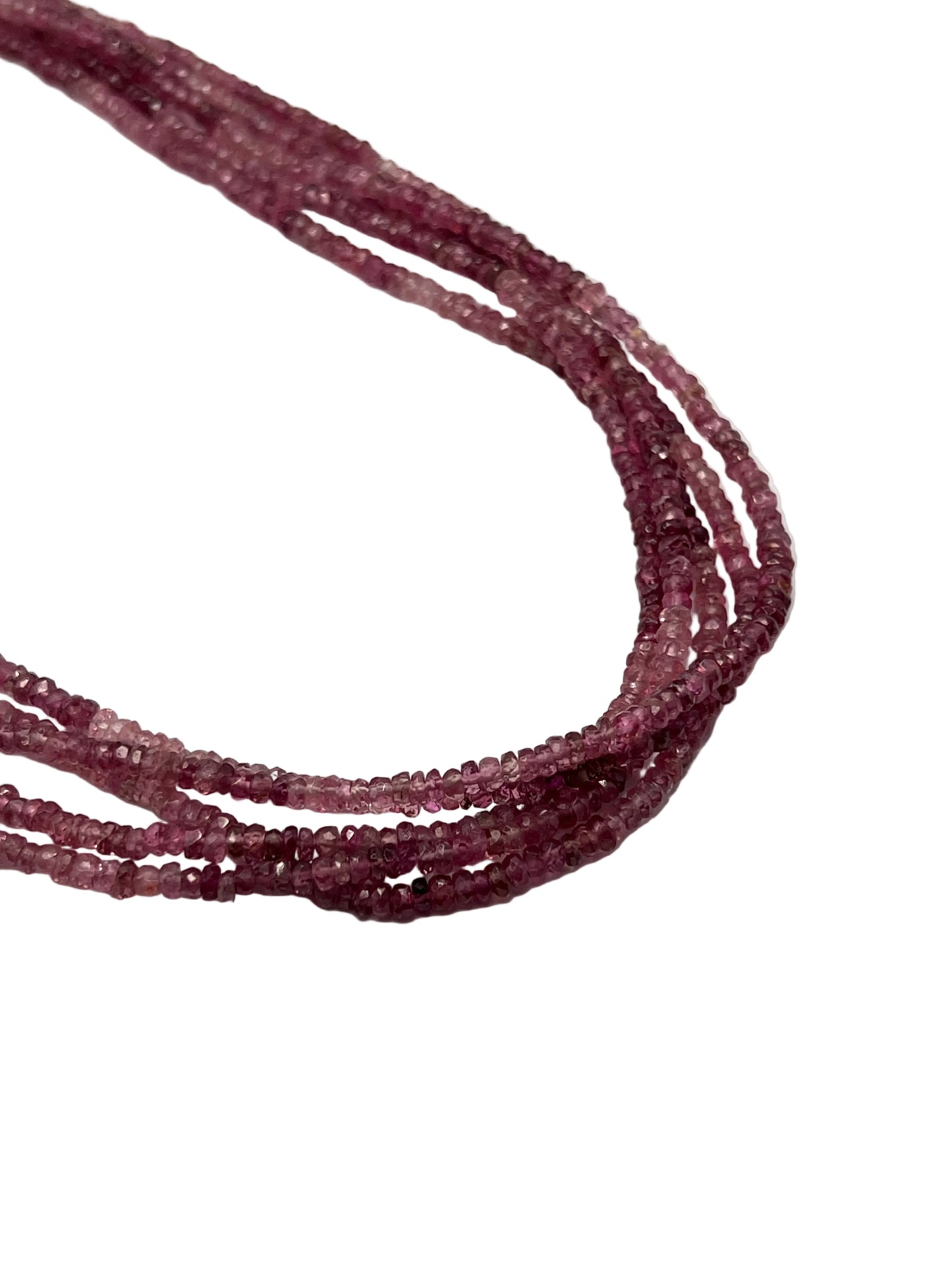 Silver Pink Tourmaline Necklace