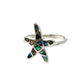 Sterling Silver Abalone Starfish Ring