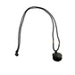 Silver Sheen Obsidian Hello Kitty Necklace