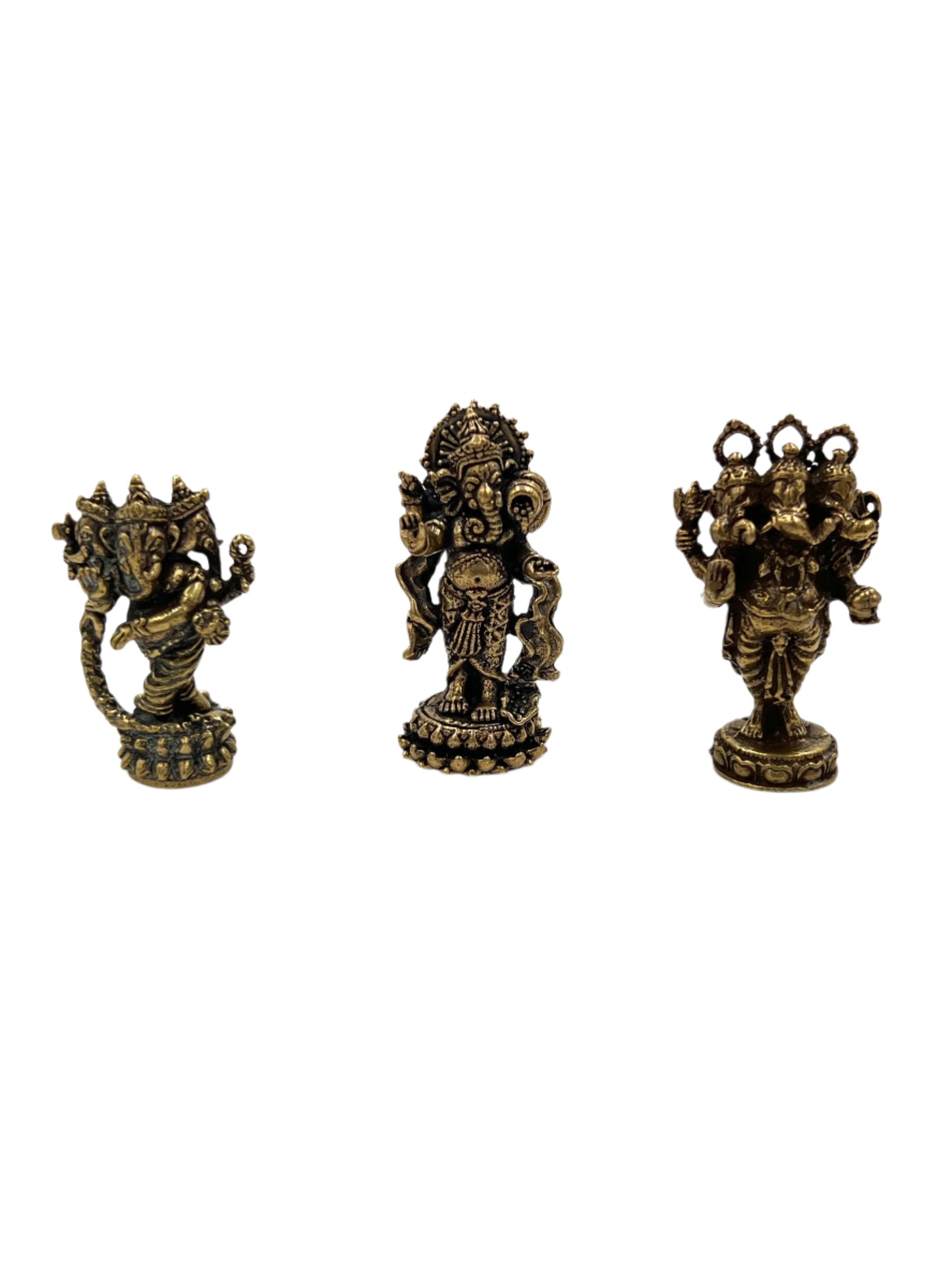 Mini Ganesh Brass Statues