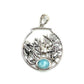 Sterling Silver Sea Creature Larimar Pendants