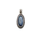 Sterling Silver Kyanite Oval Pendants