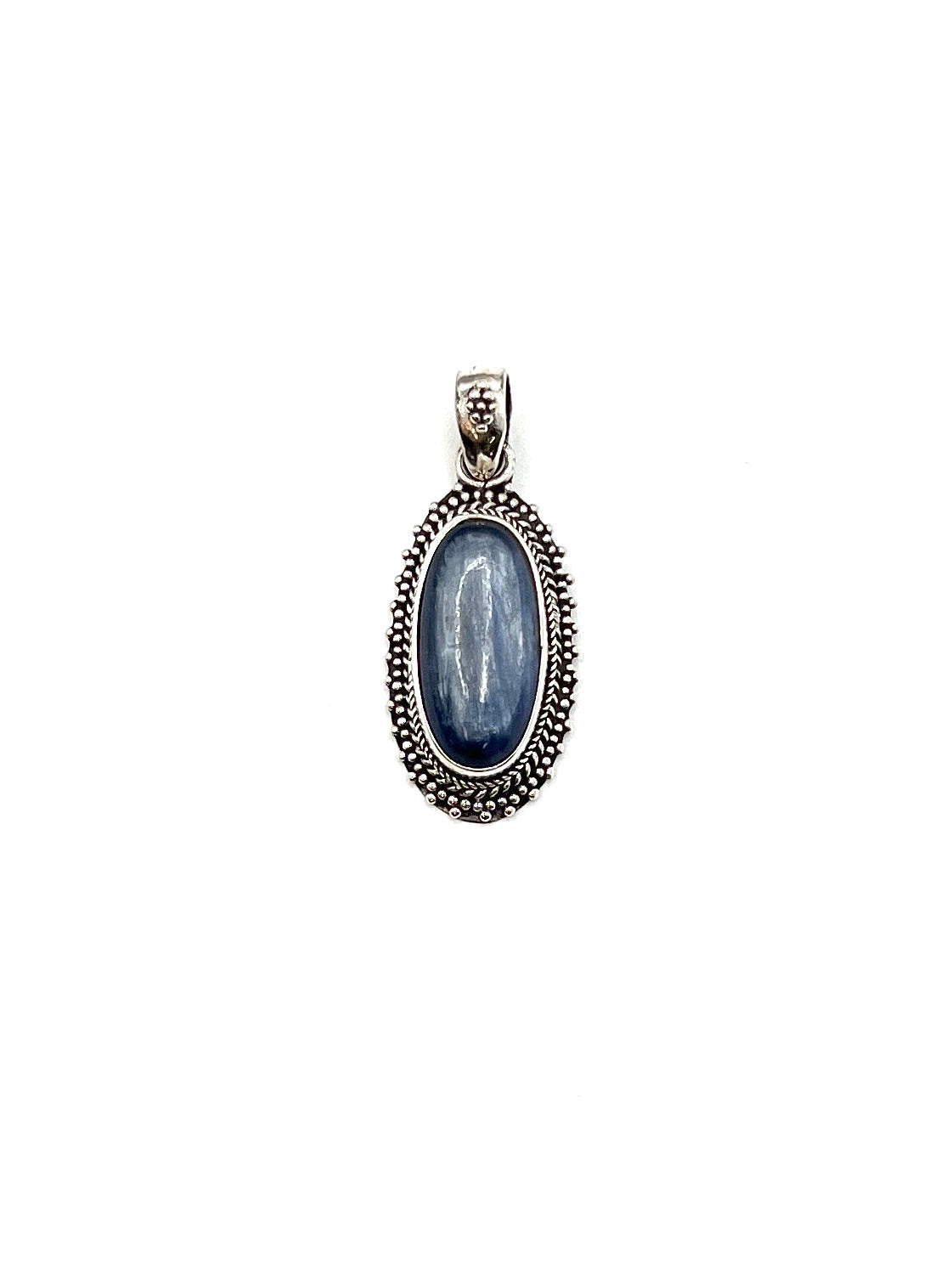 Sterling Silver Kyanite Oval Pendants