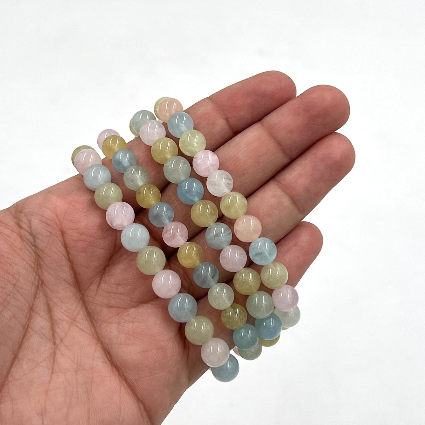 Mixed Beryl Stretchy Bracelets