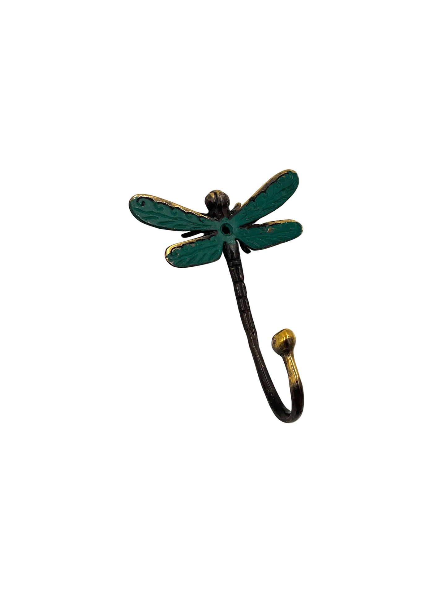 Oxidized Bronze Dragonfly Wall Hook