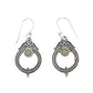 Sterling Silver Ethiopian Opal Circle Earrings