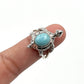 Larimar Sea Turtle Ring
