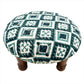 Block Print Foot Stool | Round