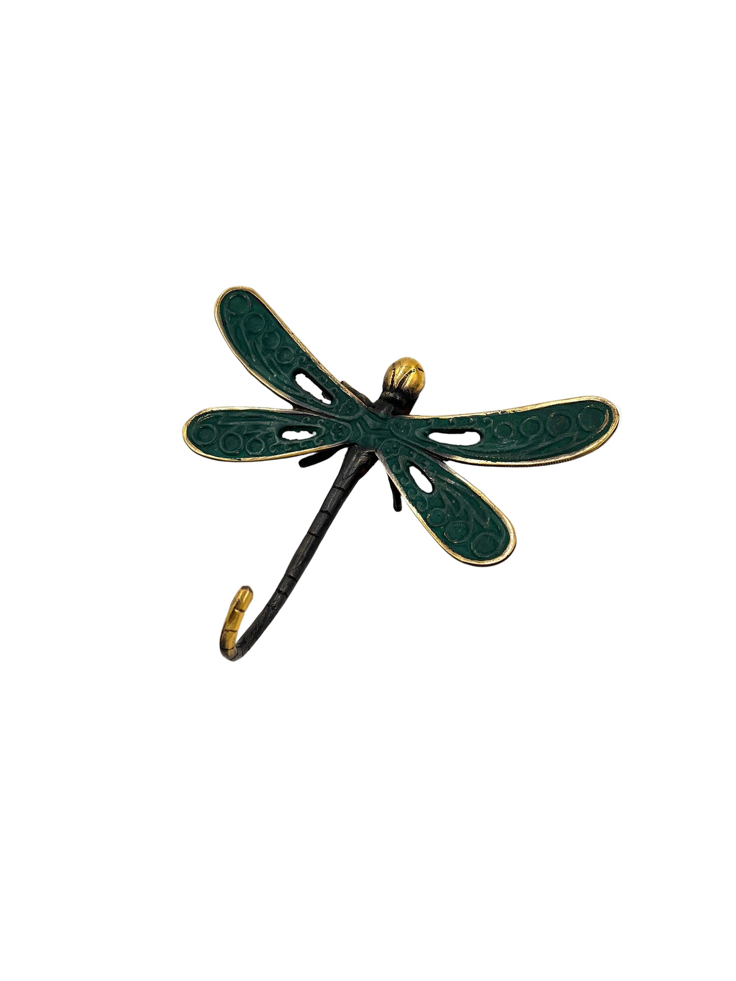 Oxidized Bronze Dragonfly Wall Hook