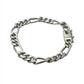 Sterling Silver Figaro Chain Bracelet