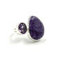 Sterling Silver Amethyst & Charoite Rings