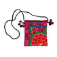 Embroidered Lotus Flower Crossbody Bag