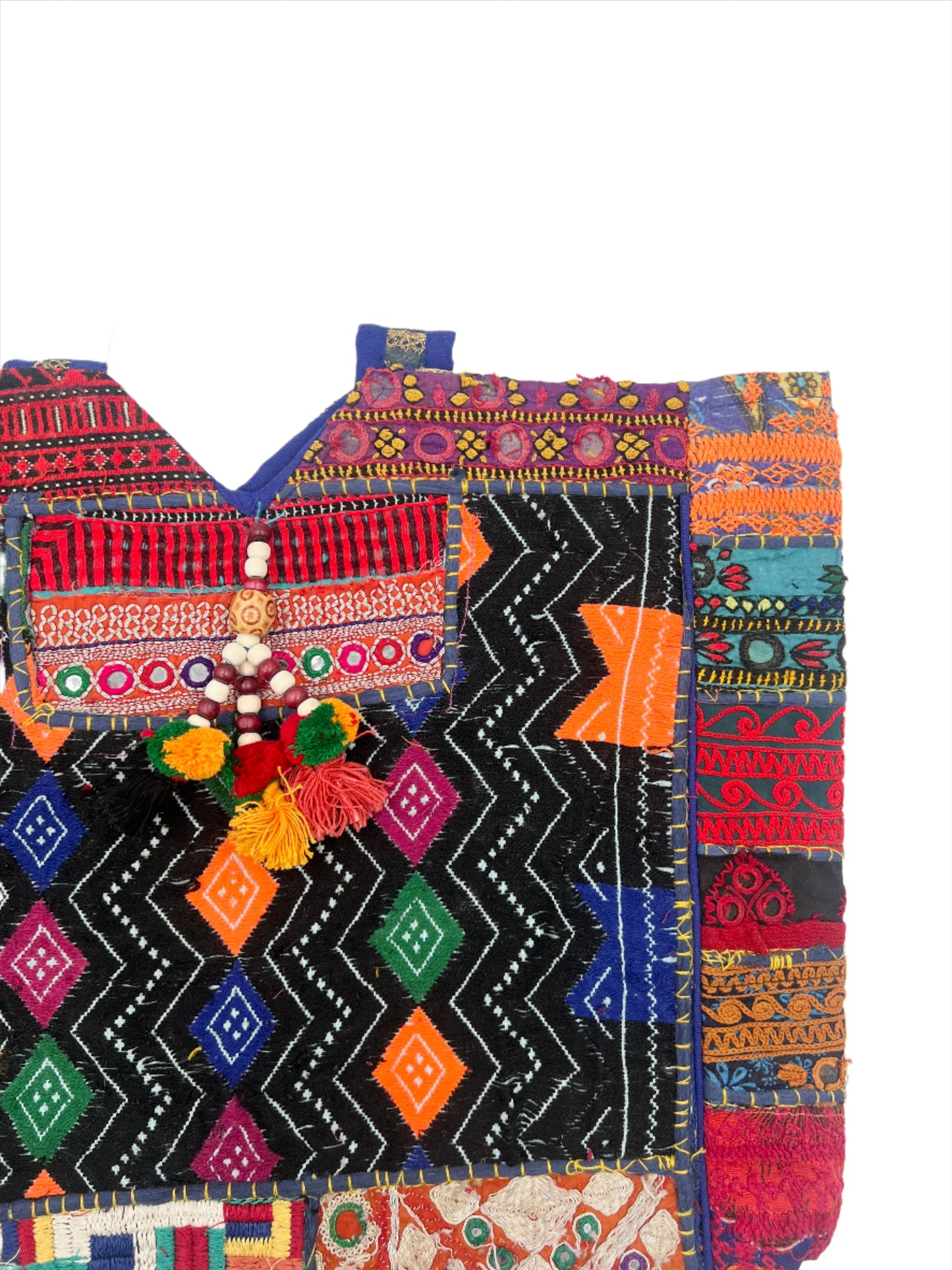 Rajasthani Embroidery Patchwork Purse | Tassels