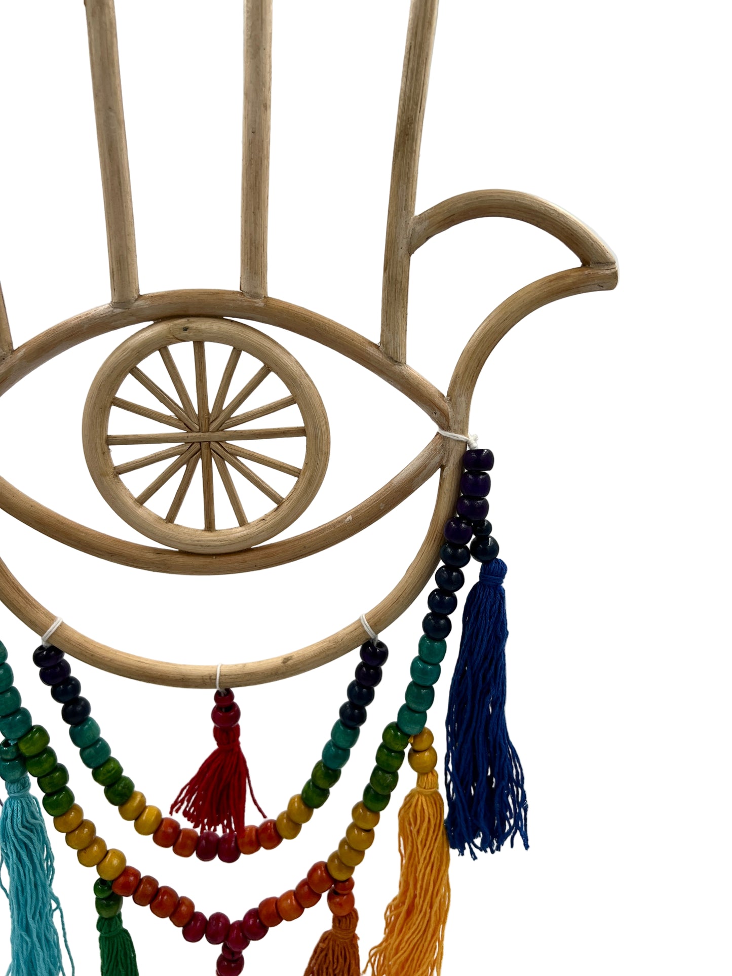 Rainbow Hamsa Dream Catcher