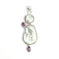 Sterling Silver Pearl & Amethyst Pendants