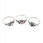 Sterling Silver Shell Claddagh Heart Rings