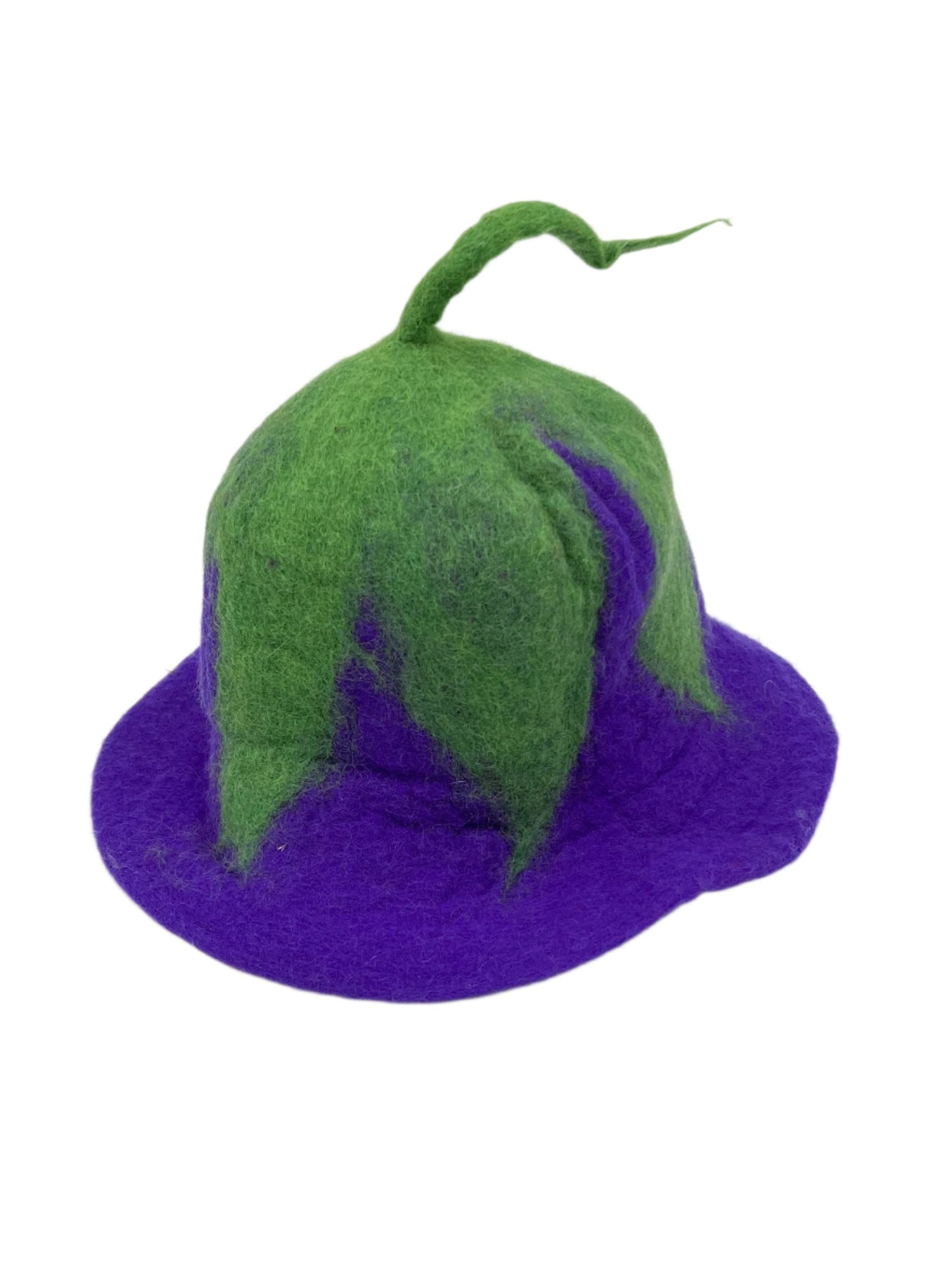 Hand felted Eggplant Wool Hats