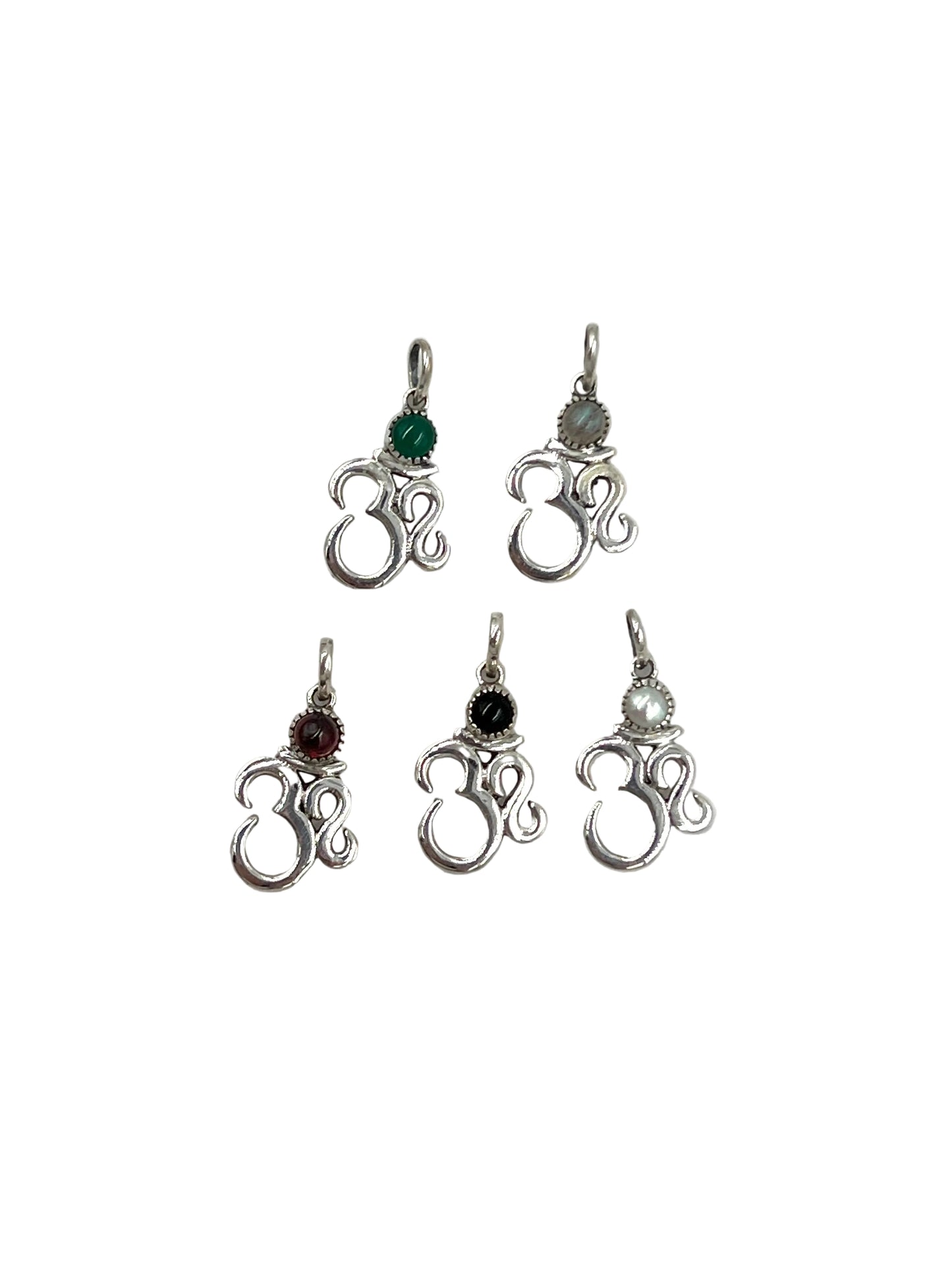 Gemstone Om Pendants
