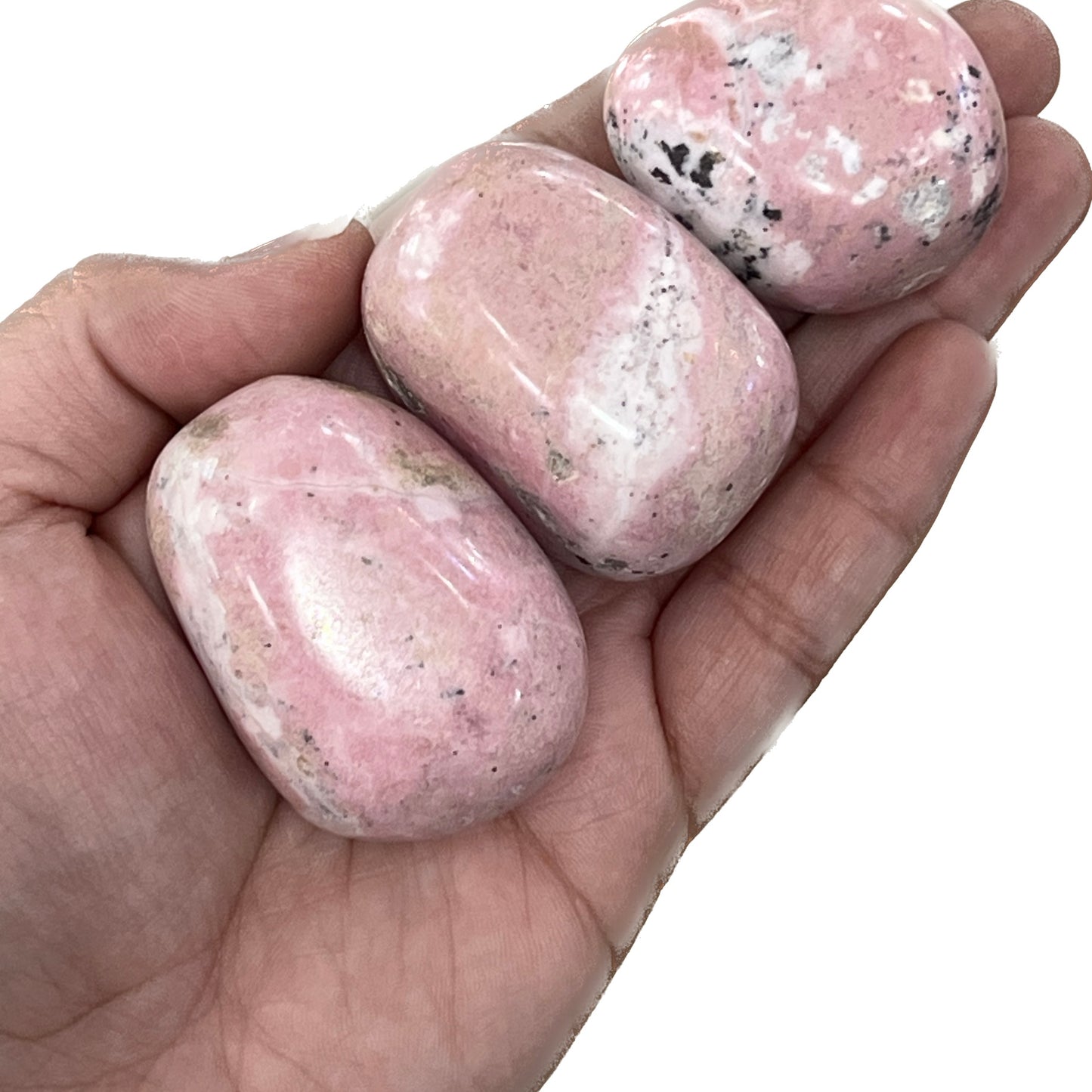 Large Rhodonite Tumbles | Light Pink