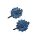 Leather Flower Hair Clips